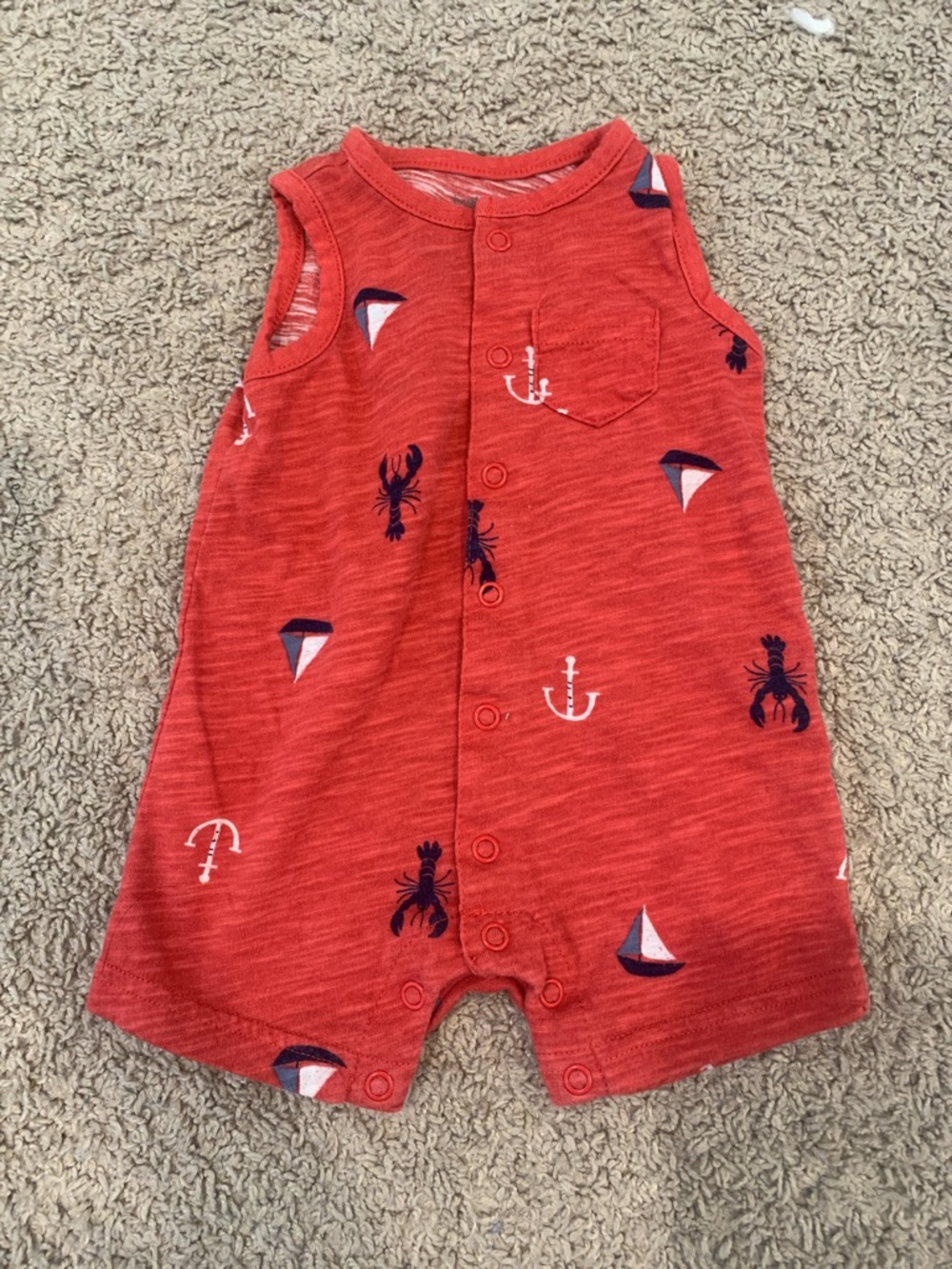 Qty.7  Boy infant Rompers - Picture 8 of 8